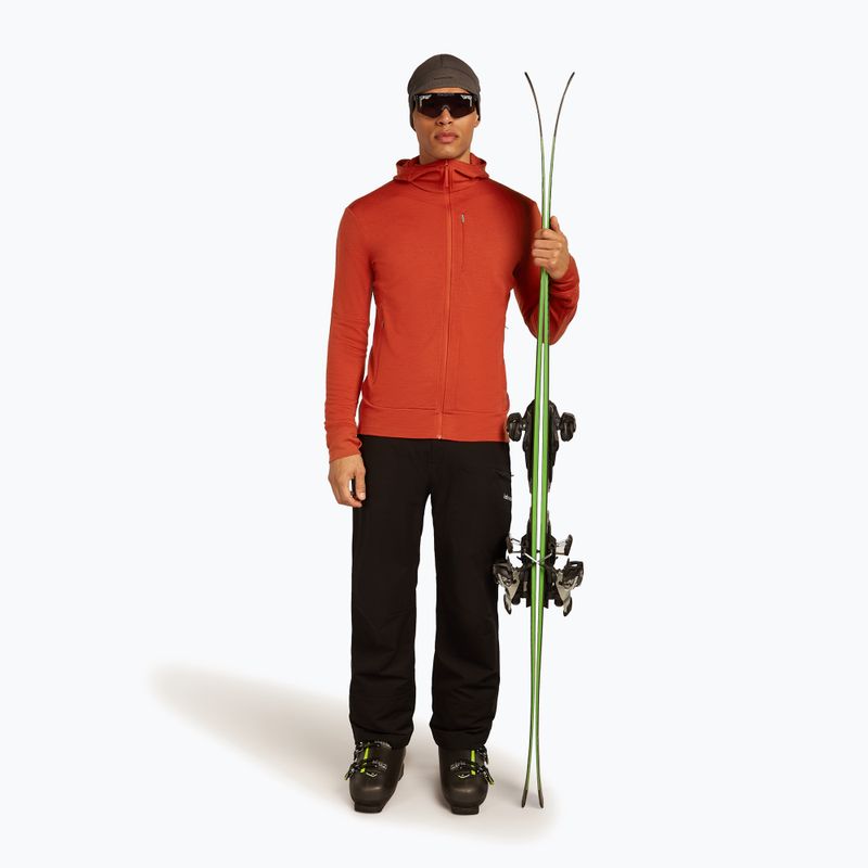 Pánska mikina Icebreaker Merino 260 Quantum IV Zip Hoodie agate 4