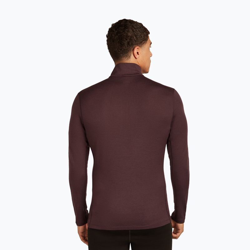 Pánska termo mikina Icebreaker 260 Tech LS Half Zip brown 3