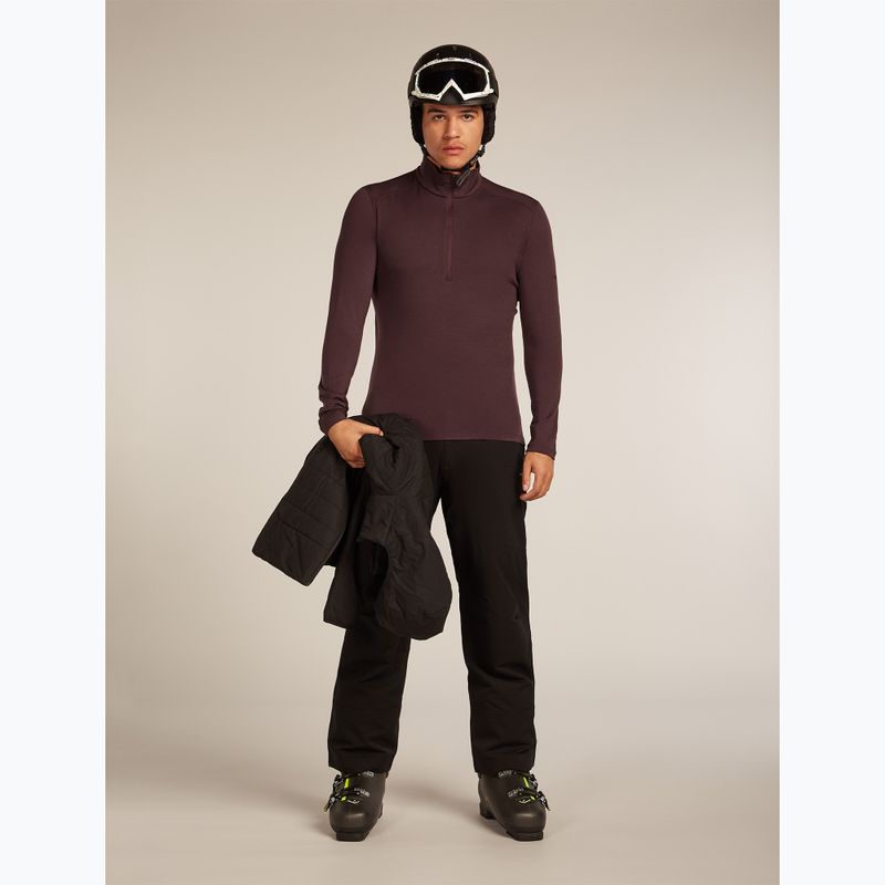 Pánska termo mikina Icebreaker 260 Tech LS Half Zip brown 8