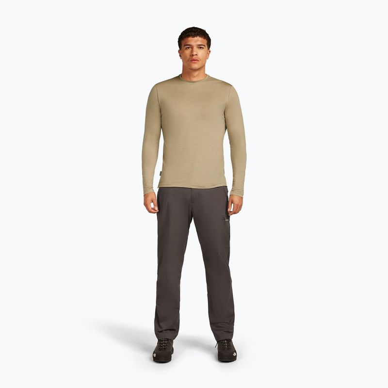 Pánske trekingové tričko longsleeve icebreaker Merino 125 Cool-Lite Sphere III Tee flagstone 2
