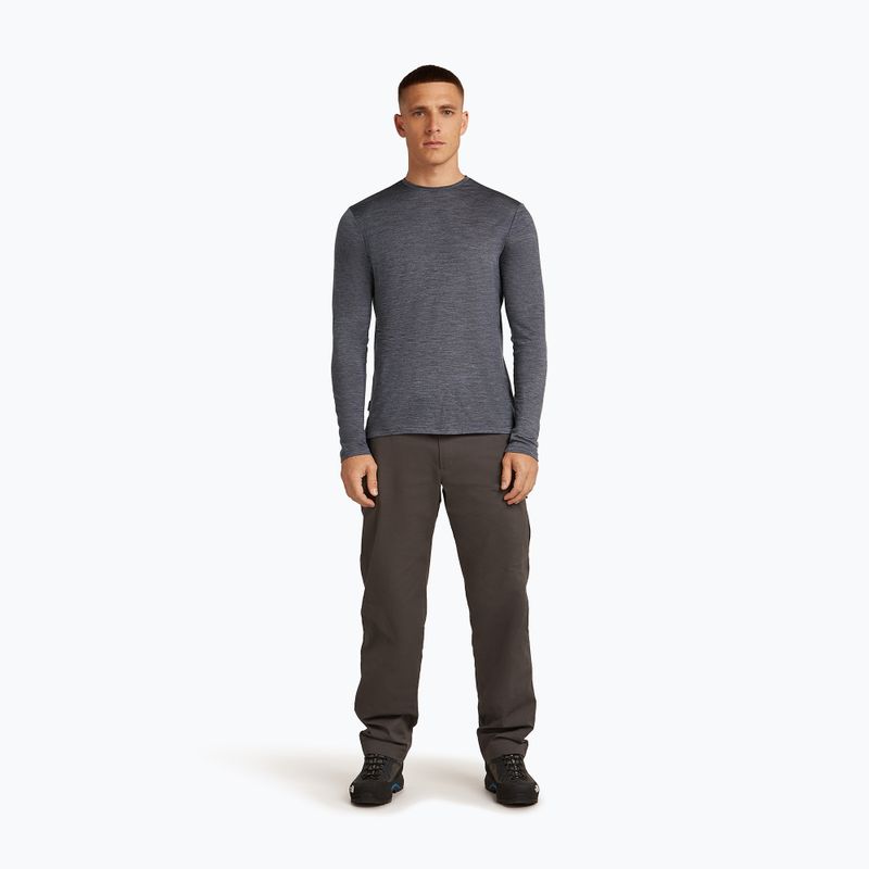 Pánske trekingové tričko longsleeve icebreaker Merino 125 Cool-Lite Sphere III Tee midnight navy heather 2