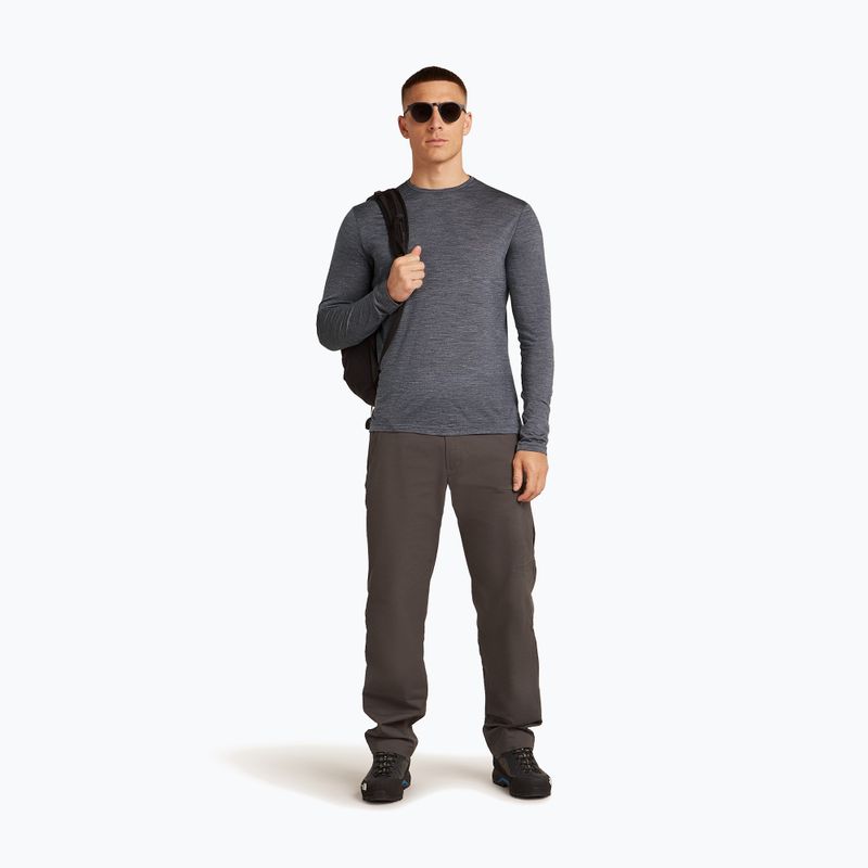 Pánske trekingové tričko longsleeve icebreaker Merino 125 Cool-Lite Sphere III Tee midnight navy heather 4