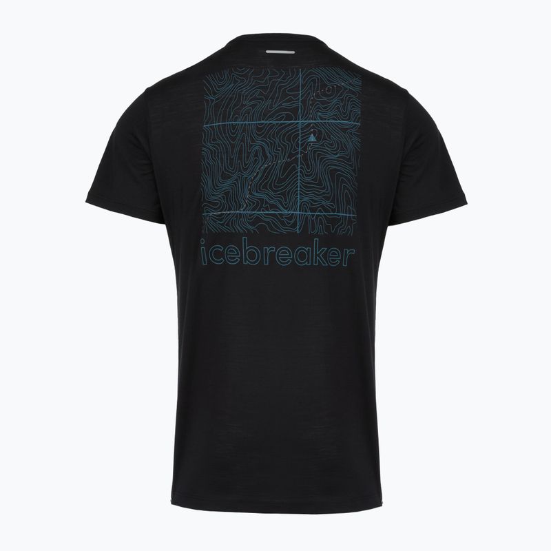 Pánske tričko icebreaker Merino Blend 125 Cool-Lite Sphere Trail black 2