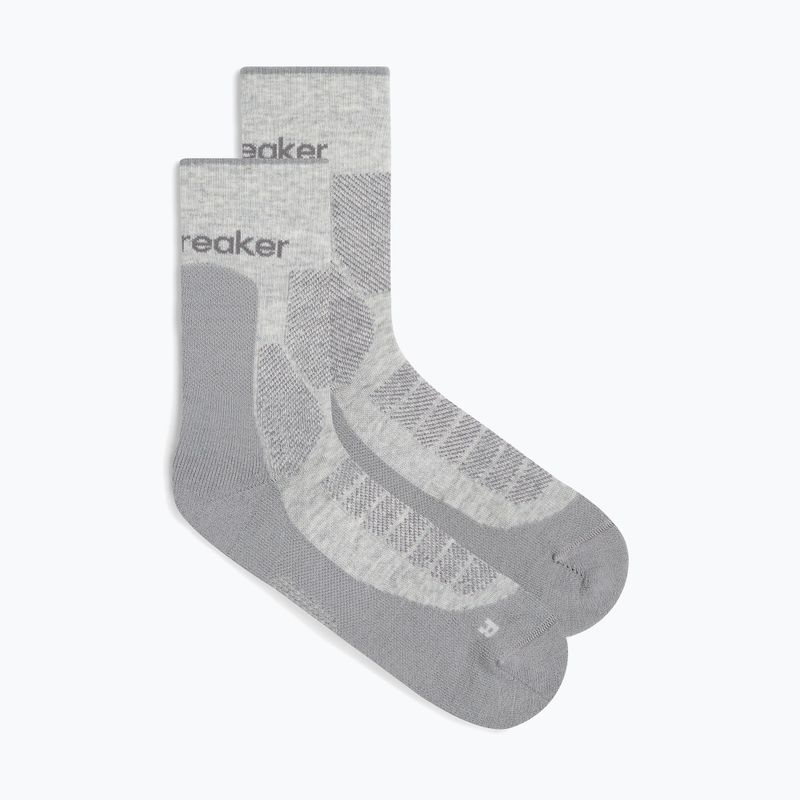 Pánske ponožky icebreaker Merino Hike+ Heavy Crew blizzard heather/alloy 2