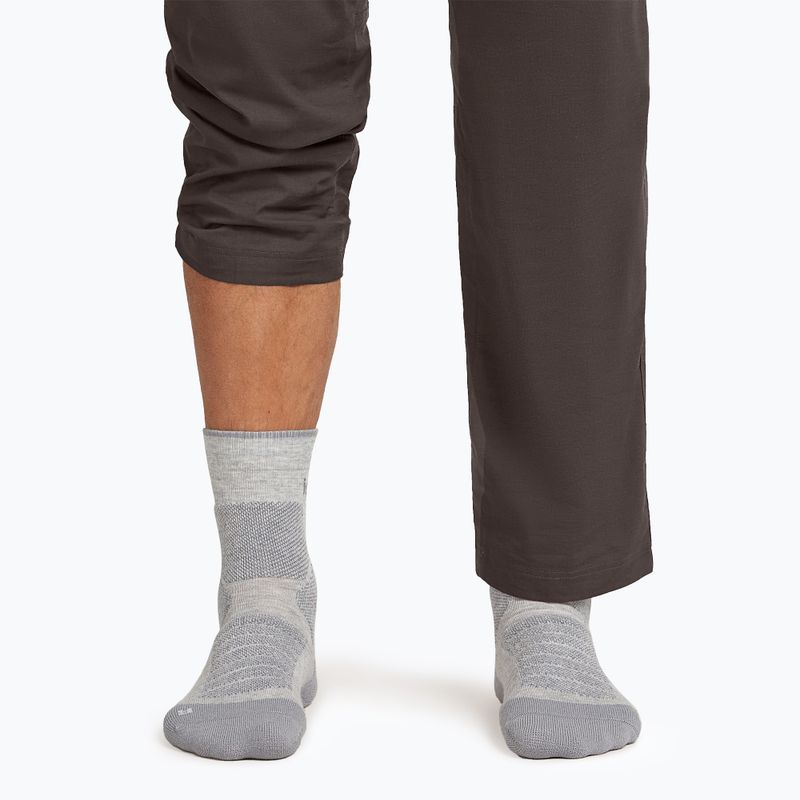 Pánske ponožky icebreaker Merino Hike+ Heavy Crew blizzard heather/alloy 3
