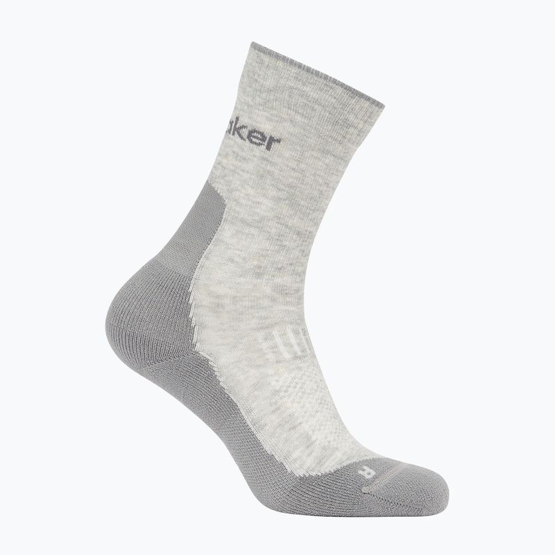 Pánske ponožky Icebreaker Merino Hike+ Light Crew blizzard heather/alloy