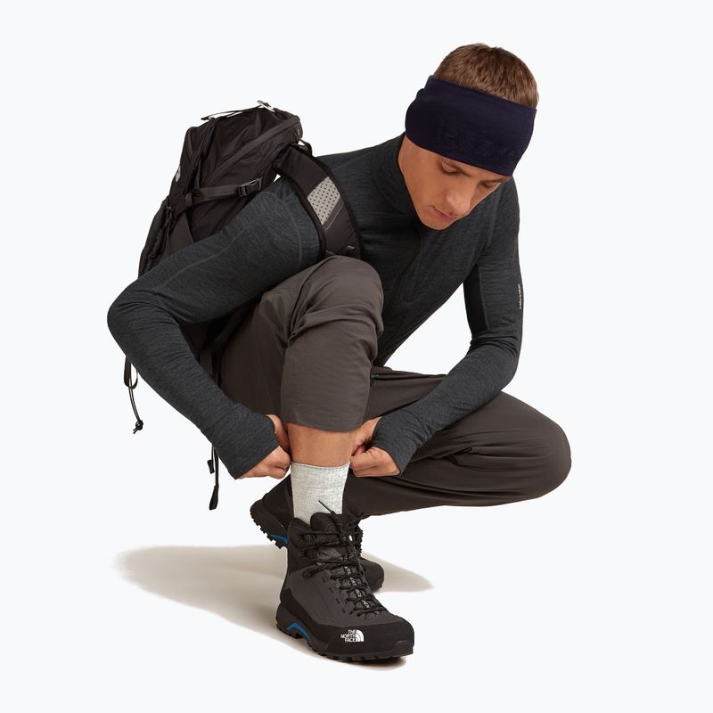 Pánske ponožky Icebreaker Merino Hike+ Light Crew blizzard heather/alloy 5
