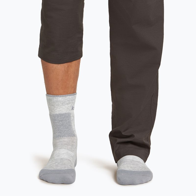 Pánske ponožky Icebreaker Merino Hike+ Medium Crew blizzard heather/alloy 4