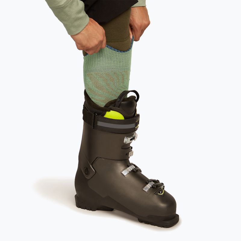 Pánske lyžiarske ponožky Icebreaker Merino Ski+ Medium OTC Mountain Contour seaglass/atlantis/trail 5