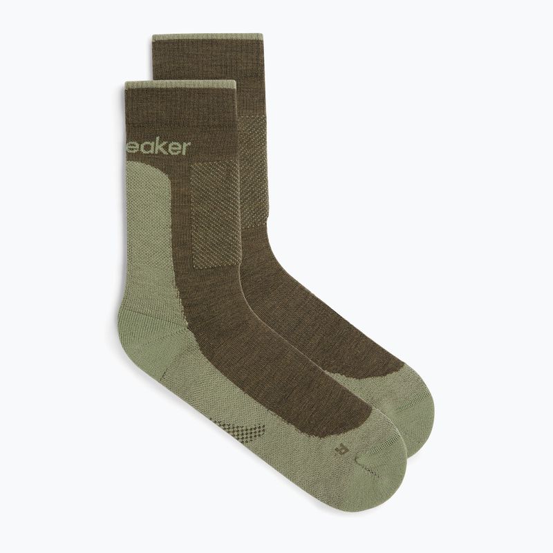 Icebreaker Merino Hike+ Medium Crew pánske ponožky loden/lichen 2