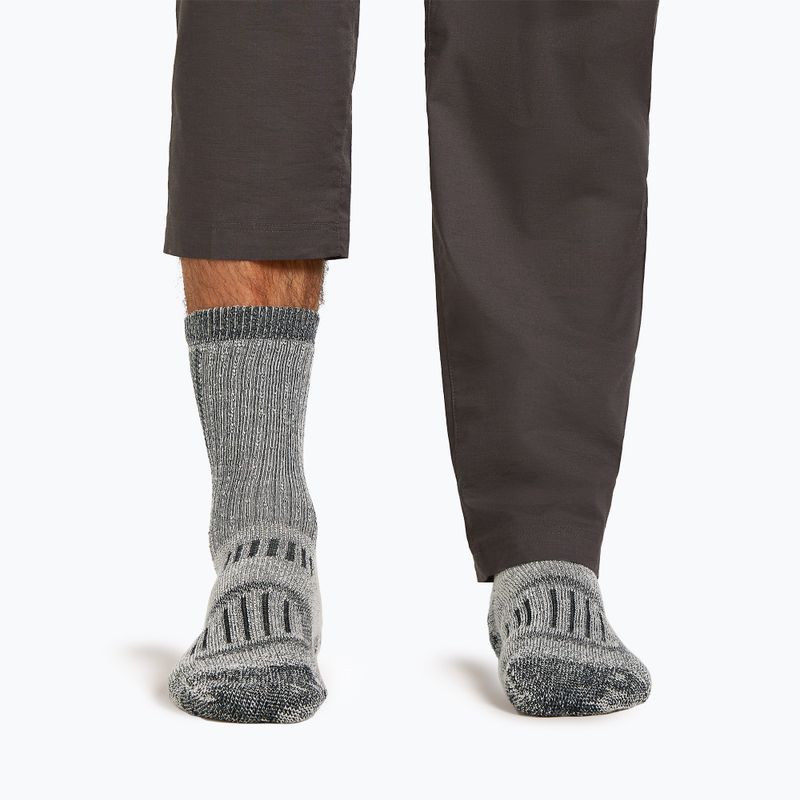 Pánske ponožky icebreaker Merino Hike+ Mountaineer Mid Calf jet heather/black 3
