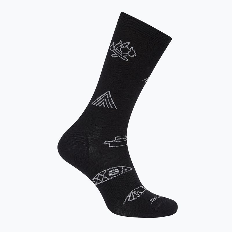 Pánske ponožky icebreaker Merino Ultralight Crew Camp Ess black/alloy