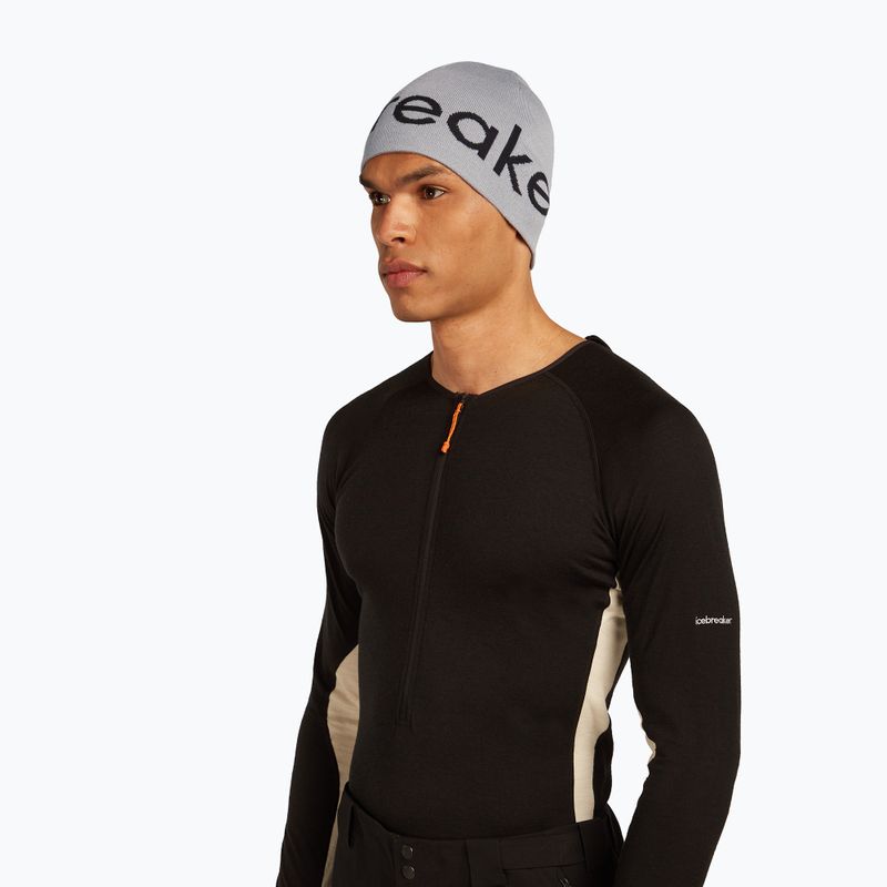 Zimná čiapka icebreaker Merino Icebreaker Beanie alloy/black 3