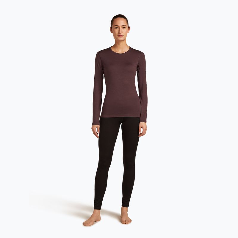 Dámske termo tričko longsleeve icebreaker 200 Oasis Crewe java 2