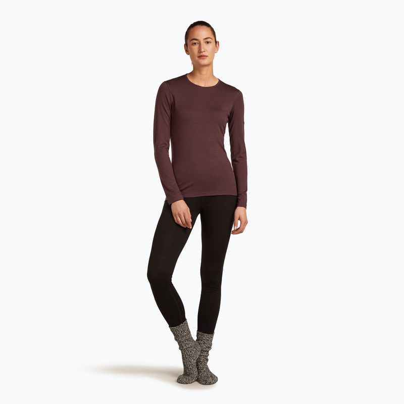 Dámske termo tričko longsleeve icebreaker 200 Oasis Crewe java 5