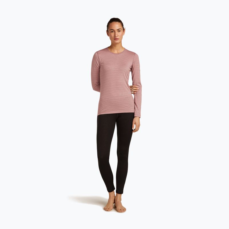 Dámske termo tričko longsleeve icebreaker 200 Oasis Crewe summit/blush/s 2