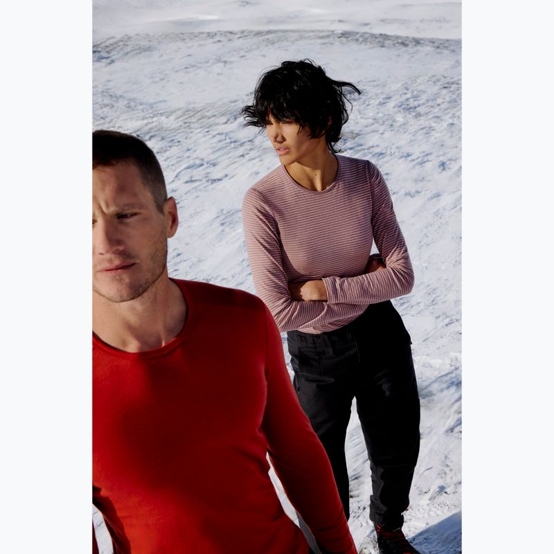 Dámske termo tričko longsleeve icebreaker 200 Oasis Crewe summit/blush/s 11