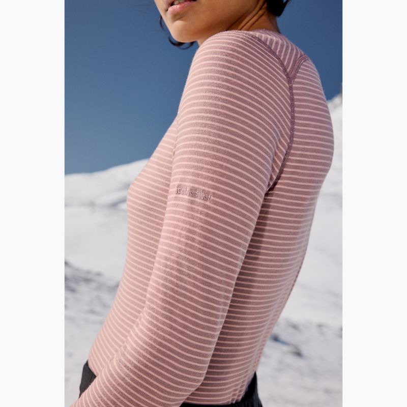 Dámske termo tričko longsleeve icebreaker 200 Oasis Crewe summit/blush/s 14