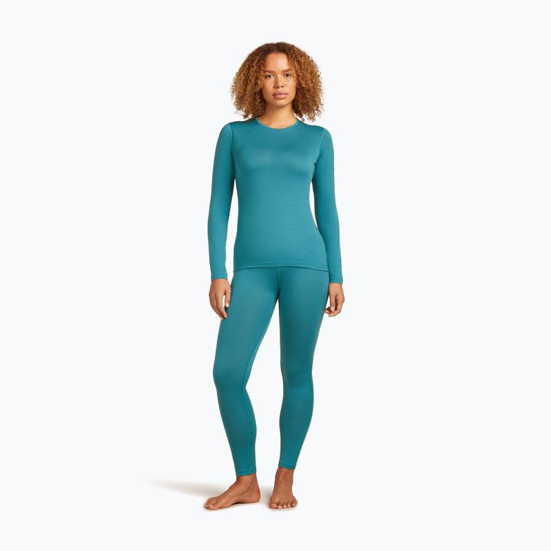Dámske termo tričko longsleeve icebreaker 200 Oasis Crewe topaz 2