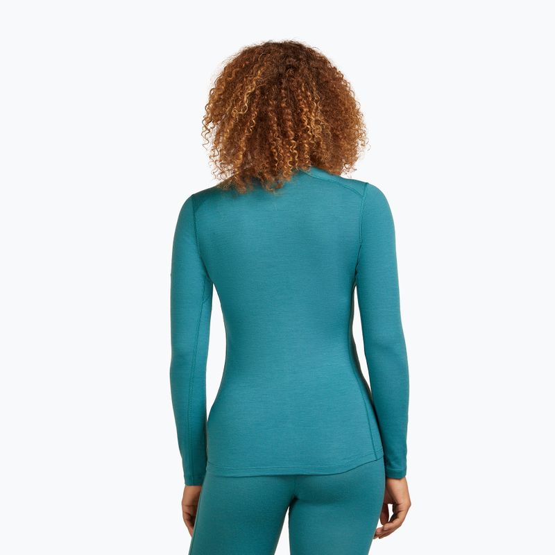 Dámske termo tričko longsleeve icebreaker 200 Oasis Crewe topaz 3
