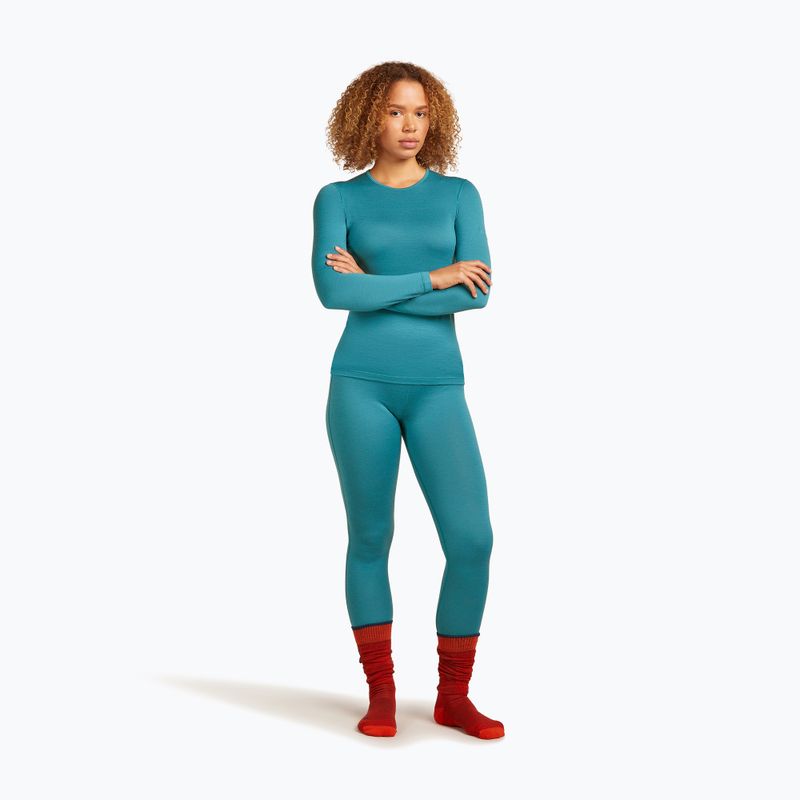 Dámske termo tričko longsleeve icebreaker 200 Oasis Crewe topaz 4