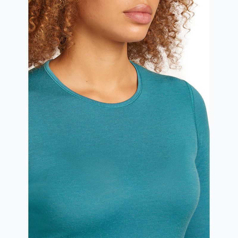 Dámske termo tričko longsleeve icebreaker 200 Oasis Crewe topaz 5