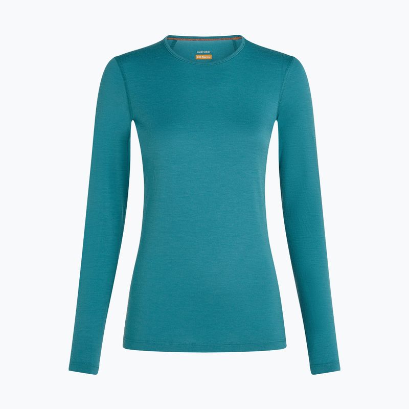Dámske termo tričko longsleeve icebreaker 200 Oasis Crewe topaz 7