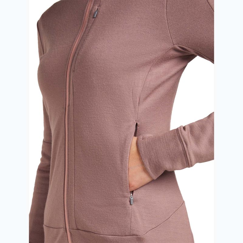 Dámska mikina Icebreaker Merino 260 Quantum IV Zip Hoodie summit/blush 9