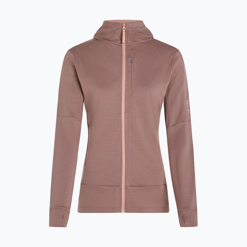 Dámska mikina Icebreaker Merino 260 Quantum IV Zip Hoodie summit/blush 11