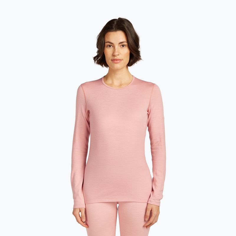 Dámske termo tričko longsleeve icebreaker 260 Tech Crewe blush