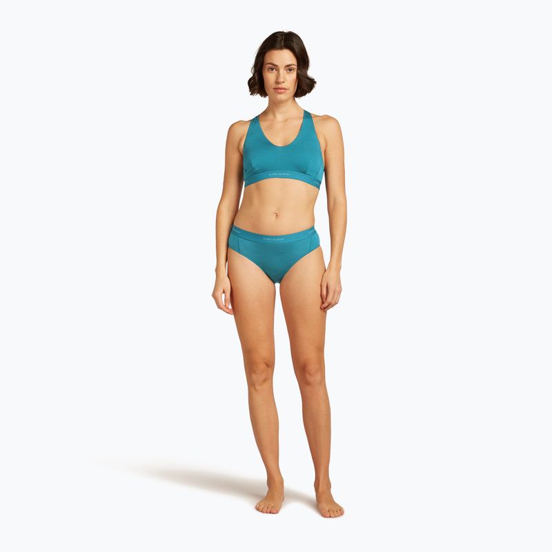 Termo podprsenka icebreaker Merino 125 Cool-Lite Sprite Racerback topaz 3