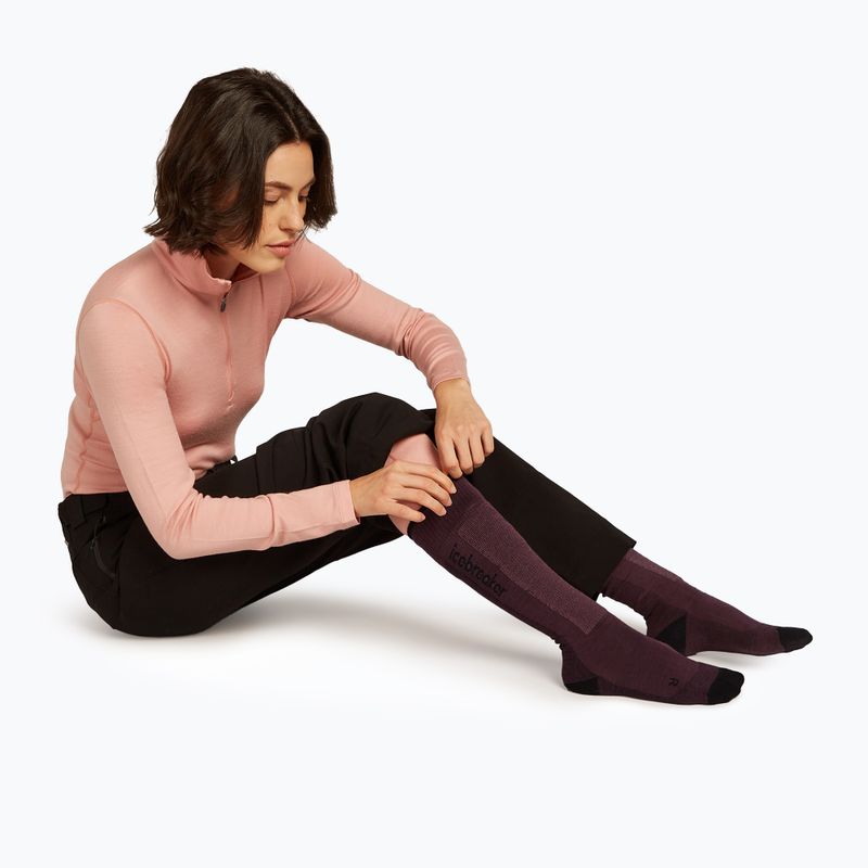 Dámske lyžiarske podkolienky Icebreaker Merino Ski+ Light OTC java/black/summit 4