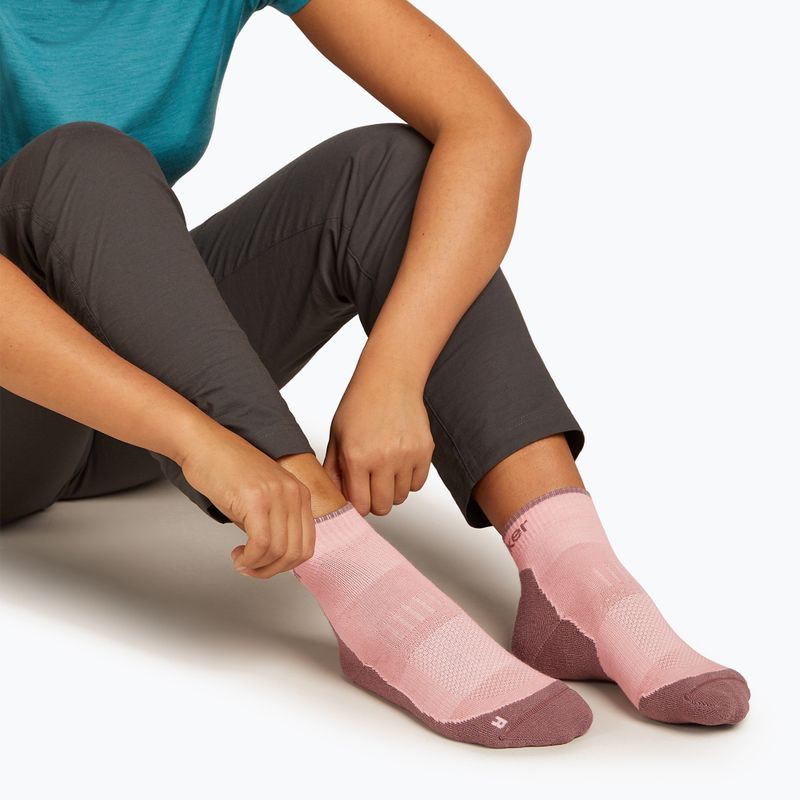 Dámske ponožky Icebreaker Merino Hike+ Light Mini blush/summit 3
