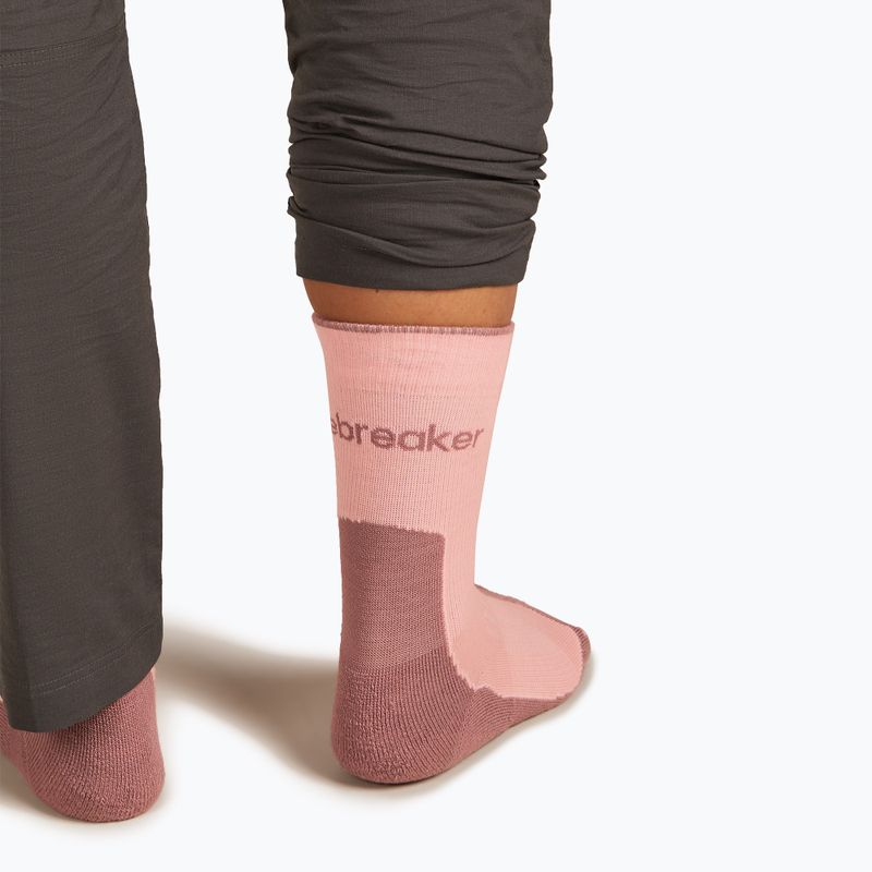 Dámske ponožky Icebreaker Merino Hike+ Light Crew blush/summit 5
