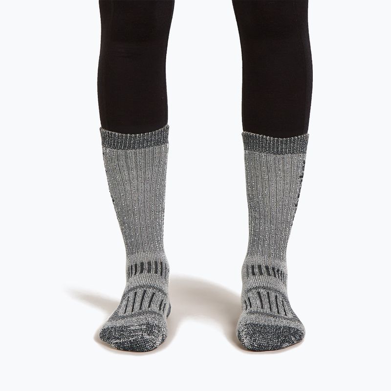 Dámske ponožky Icebreaker Merino Hike+ Mountaineer Mid Calf jet heather/black 3
