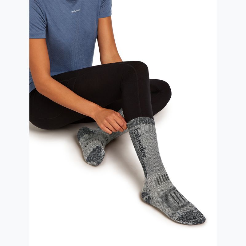 Dámske ponožky Icebreaker Merino Hike+ Mountaineer Mid Calf jet heather/black 4