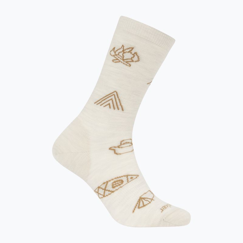 Dámske ponožky Icebreaker Merino Ultralight Crew Camp Ess ecru heather/sand