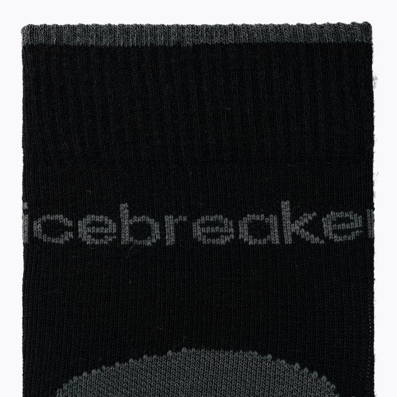 Pánske ponožky icebreaker Merino Hike+ Light Crew 2 pairs black/obsidian 3