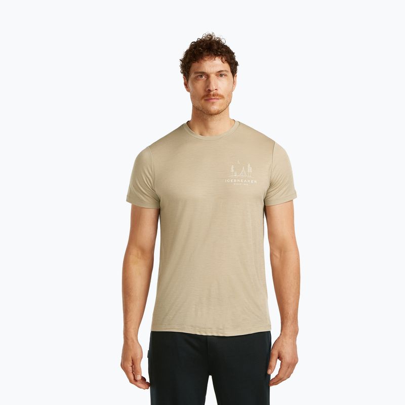 Pánske tričko icebreaker Merino 150 Tech Lite Peaceful Pass Tee flagstone
