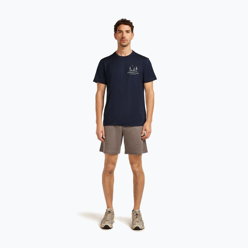 Pánske tričko icebreaker Merino 150 Tech Lite Peaceful Pass Tee midnight navy 2