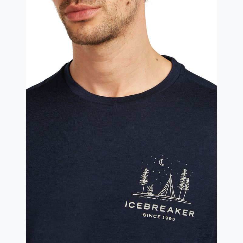 Pánske tričko icebreaker Merino 150 Tech Lite Peaceful Pass Tee midnight navy 5