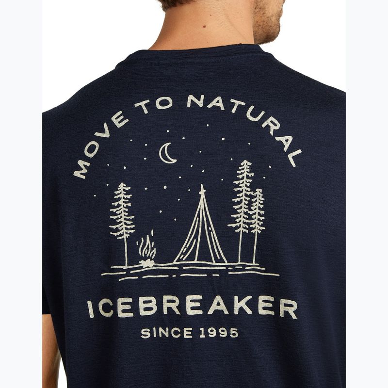Pánske tričko icebreaker Merino 150 Tech Lite Peaceful Pass Tee midnight navy 6