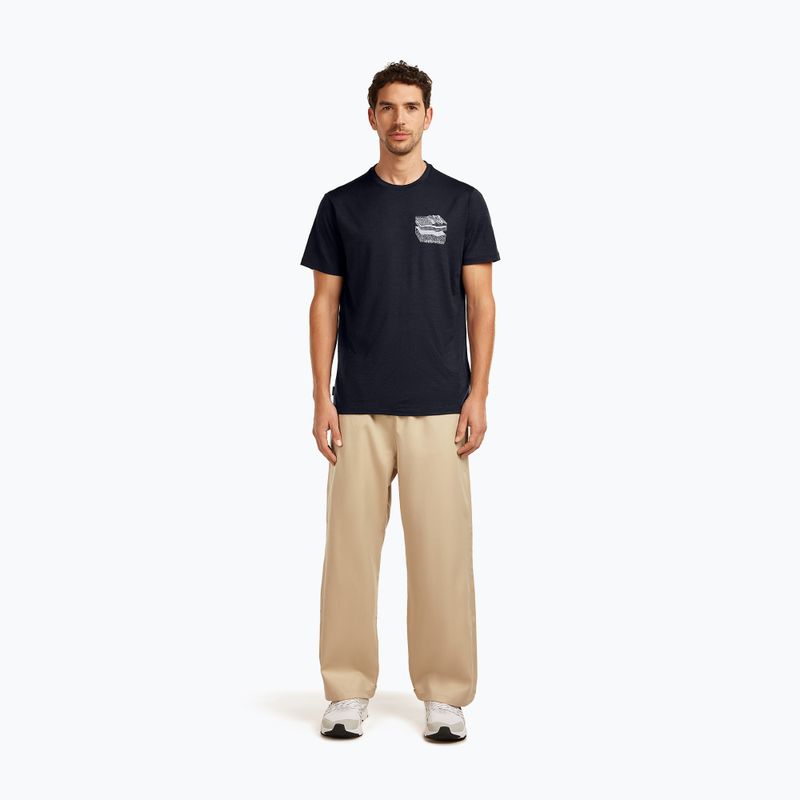 Pánske tričko icebreaker Merino 150 Tech Lite Evolving Lay Tee midnight navy 2