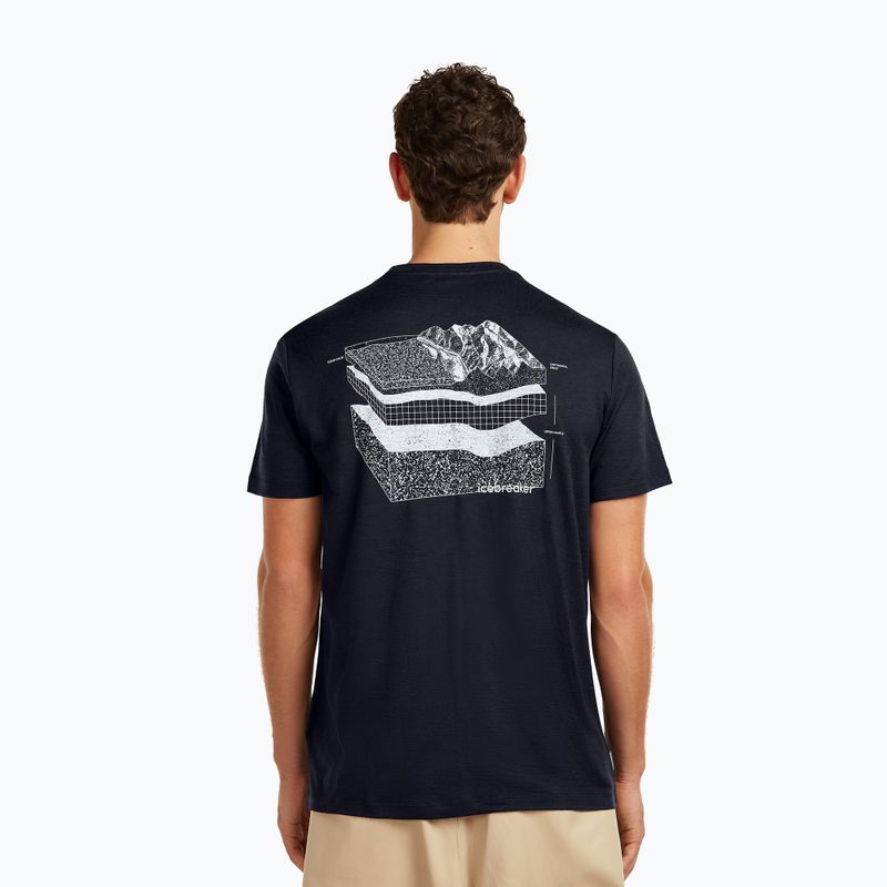Pánske tričko icebreaker Merino 150 Tech Lite Evolving Lay Tee midnight navy 3