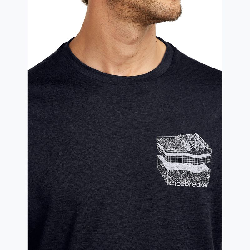 Pánske tričko icebreaker Merino 150 Tech Lite Evolving Lay Tee midnight navy 5