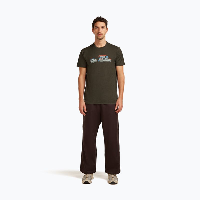 Pánske tričko icebreaker Merino 150 Tech Lite Transportage Tee dark loden 2