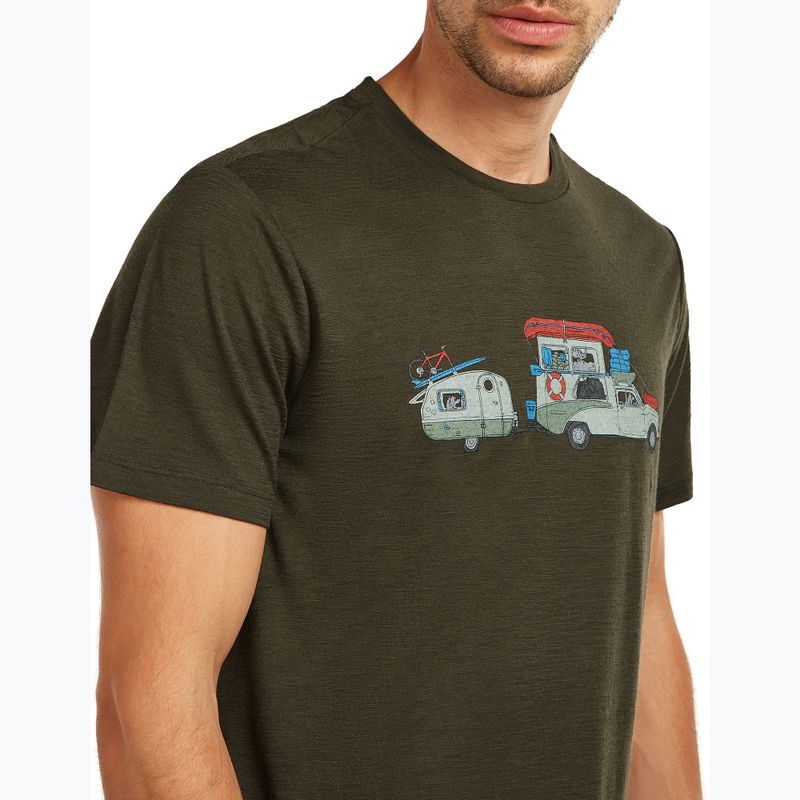 Pánske tričko icebreaker Merino 150 Tech Lite Transportage Tee dark loden 5
