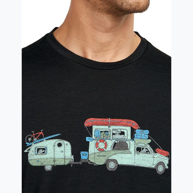 Pánske tričko icebreaker Merino 150 Tech Lite Transportage Tee black 6