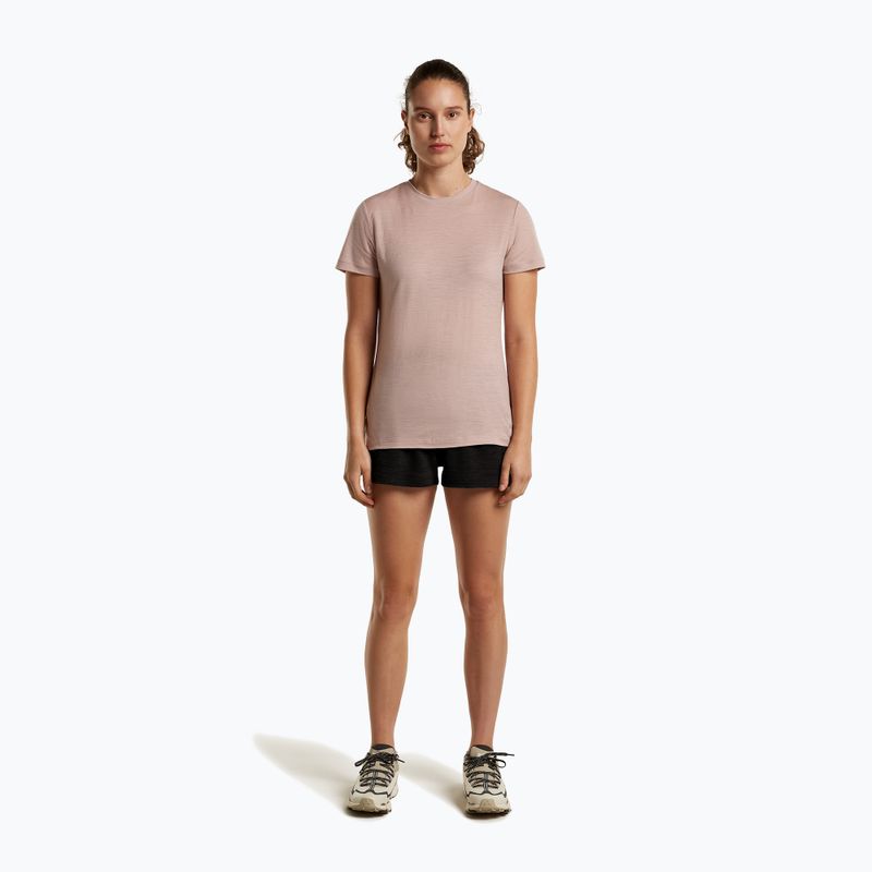 Dámske trekingové tričko icebreaker Merino 150 Tech Lite III Tee pink quartz 2
