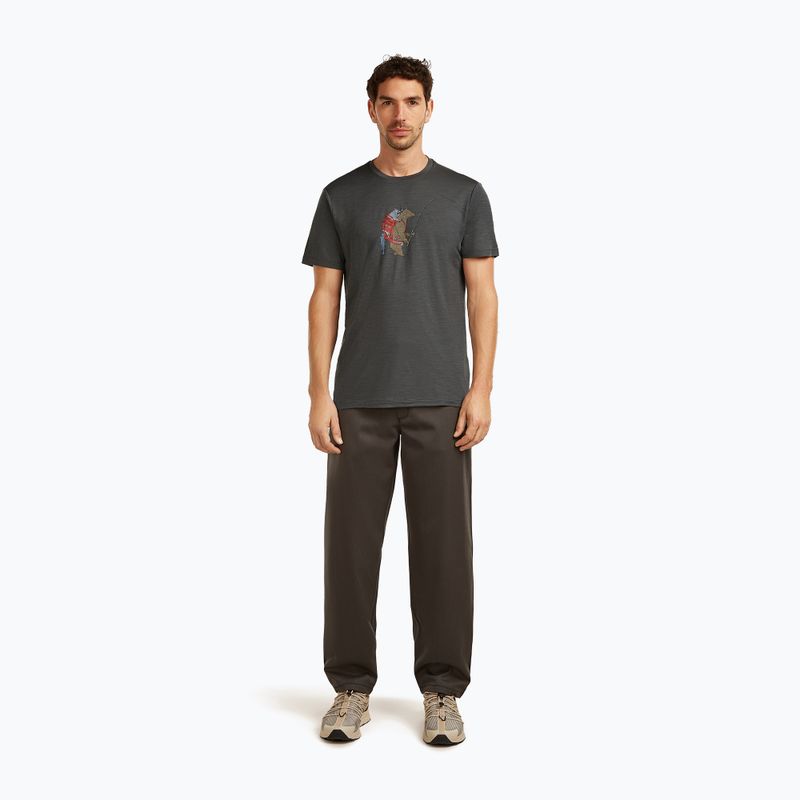 Pánske tričko icebreaker Merino 150 Tech Lite Bear Catch Tee obsidian 2